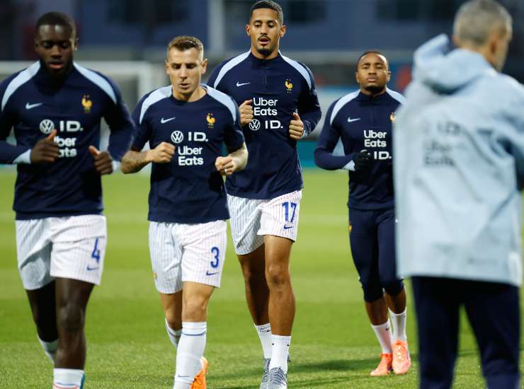 Digne durante un allenamento
