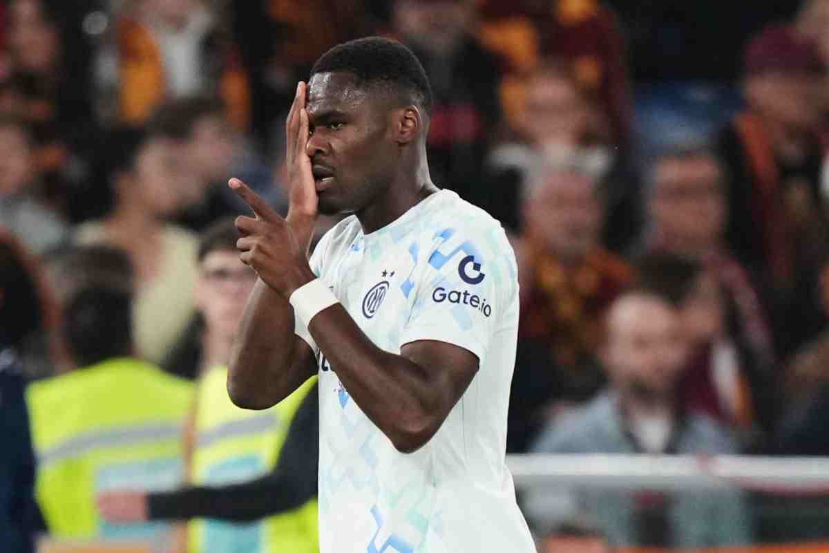 Bonny dopo il gol alla Roma
