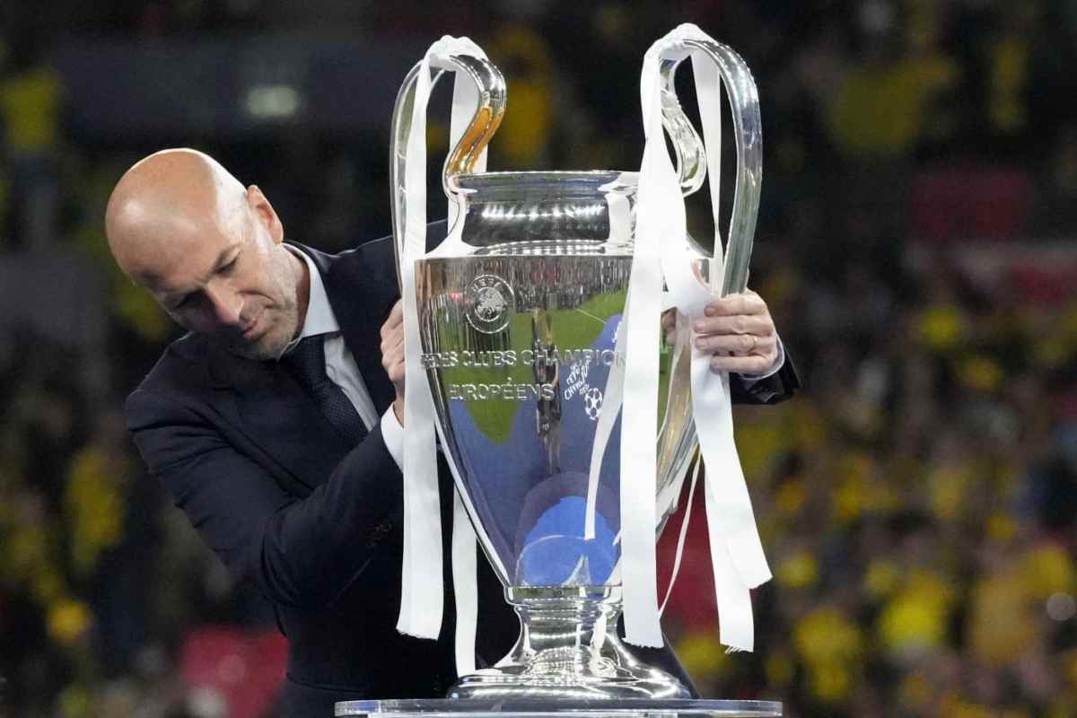 Zidane con la Champions League